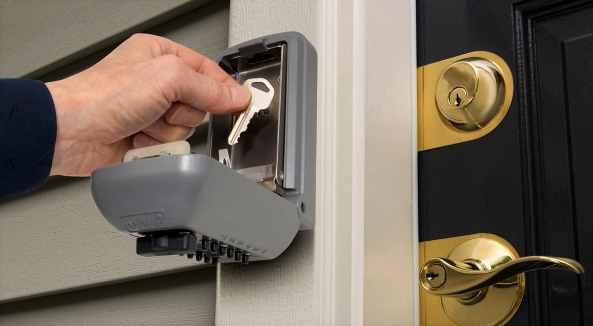 Boîte à clés sécurisée avec porte-clés, grande boîte à clés, avec code  numérique à 4